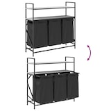 thumbnail of vidaXL Wasmand 3 vakken met planken grijs sonoma eiken