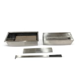 thumbnail of Quemador de bioetanol 1,5LT ACERO INOXIDABLE 430SS L30 x P12,5 x H8,5 cm