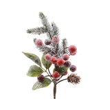 thumbnail of Beschneiter Pick mit Beeren | Gr. 5 x 8 x 24 cm