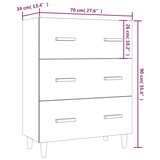 thumbnail of Helloshop26 - Buffet Sideboard Kommode Kleiderschrank Aufbewahrungsmöbel Organizer Küche Wohnzimmer Sonoma-Eiche 70 x 34 x 90 cm 02_0031698