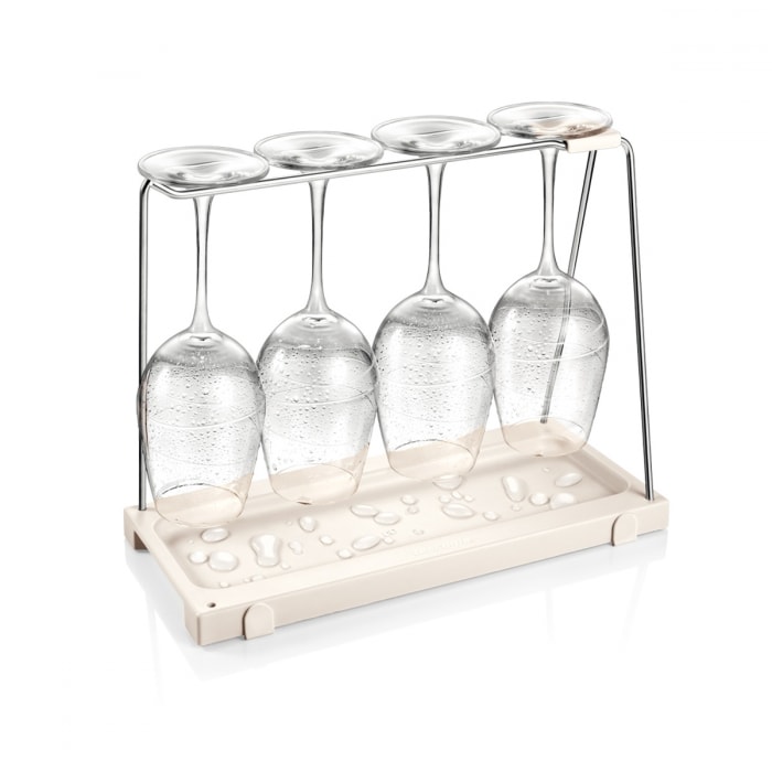 Tescoma soporte para copas de vino con escurridor flexispace 330 x 148 mm
