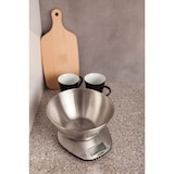 thumbnail of Mesko MS3152 Digitale Küchenwaage mit abnehmbarer Schale, Schale 1,8 L, Edelstahl, Flüssigkeitsmessung, Genauigkeit 1g, Silber