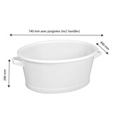 thumbnail of GILAC Baquet ovale - Blanc G608321