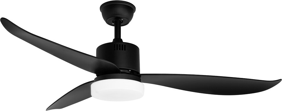 Ventilador de techo con luz Orbegozo CP 102132, motor AC, 3 velocidades, 3 aspas, mando a distancia, temporizador, 132 cm de diámetro