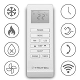 thumbnail of TROTEC Wandklimaanlage PAC-W 2650 SH mit Heizfunktion | WLAN-Einbindung, Smartphone-Steuerung mit App