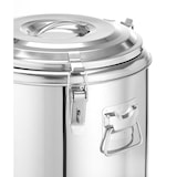 thumbnail of HENDI Isolierter tragbarer Behälter, Kitchen Line, 36L, Silber, ⌀400x(H)500mm