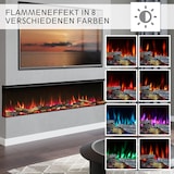 thumbnail of BALDERIA Elektrokamin Athena 80" | Elektrischer Einbaukamin mit Heizung, LED-Beleuchtung, 3D-Flammeneffekt & Fernbedienung - Schwarz