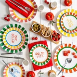 thumbnail of Service apéritif 3 pièces Dolce Vita 28,5 cm -  Multicolore Rectangulaire Porcelaine Table Passion 29.00x10.00 cm