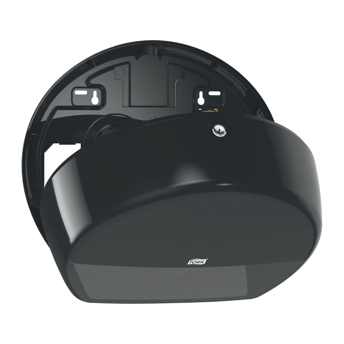 TORK | Dispensador de Papel Higiénico Mini Jumbo Negro T2 (cod. 555008)