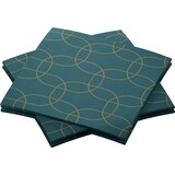 thumbnail of Duni Dunisoft®-Serviette 20 x 20 cm Golden Deco, 2880 Stk/Krt (16 x 180 Stk)