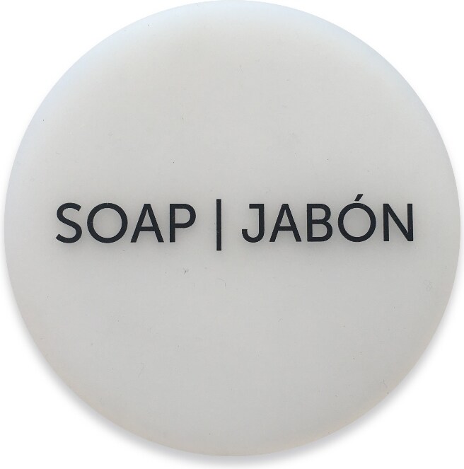 Menash - Reposa-vasos estampado jabón de silicona de Ø 9x0,2cm, en ...