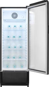 thumbnail of Exquisit Glastürkühlschrank GKS220-GT-431D schwarz | 240 l Nutzinhalt | No Frost | 1–10 °C | Standgerät