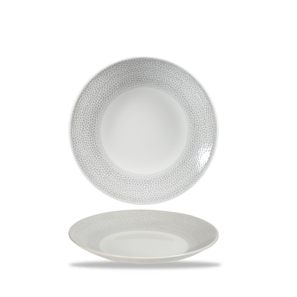 Churchill Super Vitrified Isla Spinwash Schiefergrau Teller Tief Coup 22,5cm, 12 Stück