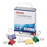 thumbnail of SIGMA Papierklemmen, metaal, 19 mm, veelkleurig, 12 stuks