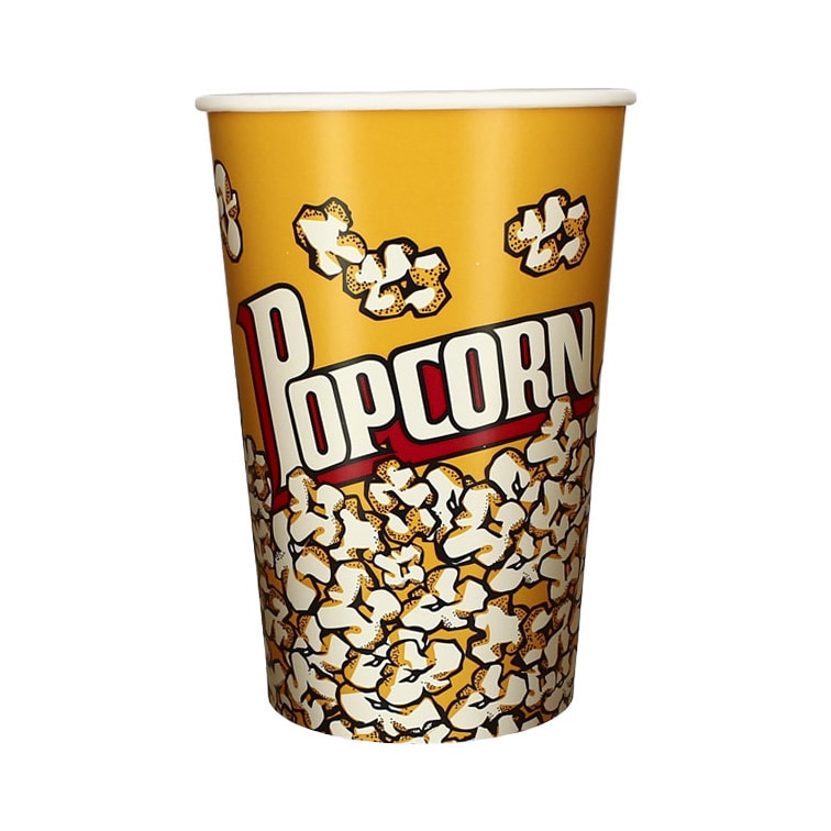MONOUSO - Papieren Popcorn doosje 1920ml 13,3x10x19,5cm (25 stuks)