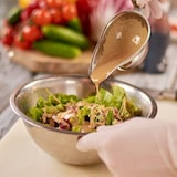 thumbnail of Relaxdays Rührschüssel Set, 5-teilig, Edelstahl, Schüsselset zum Backen und Servieren, stapelbar, Salatschüssel, silber