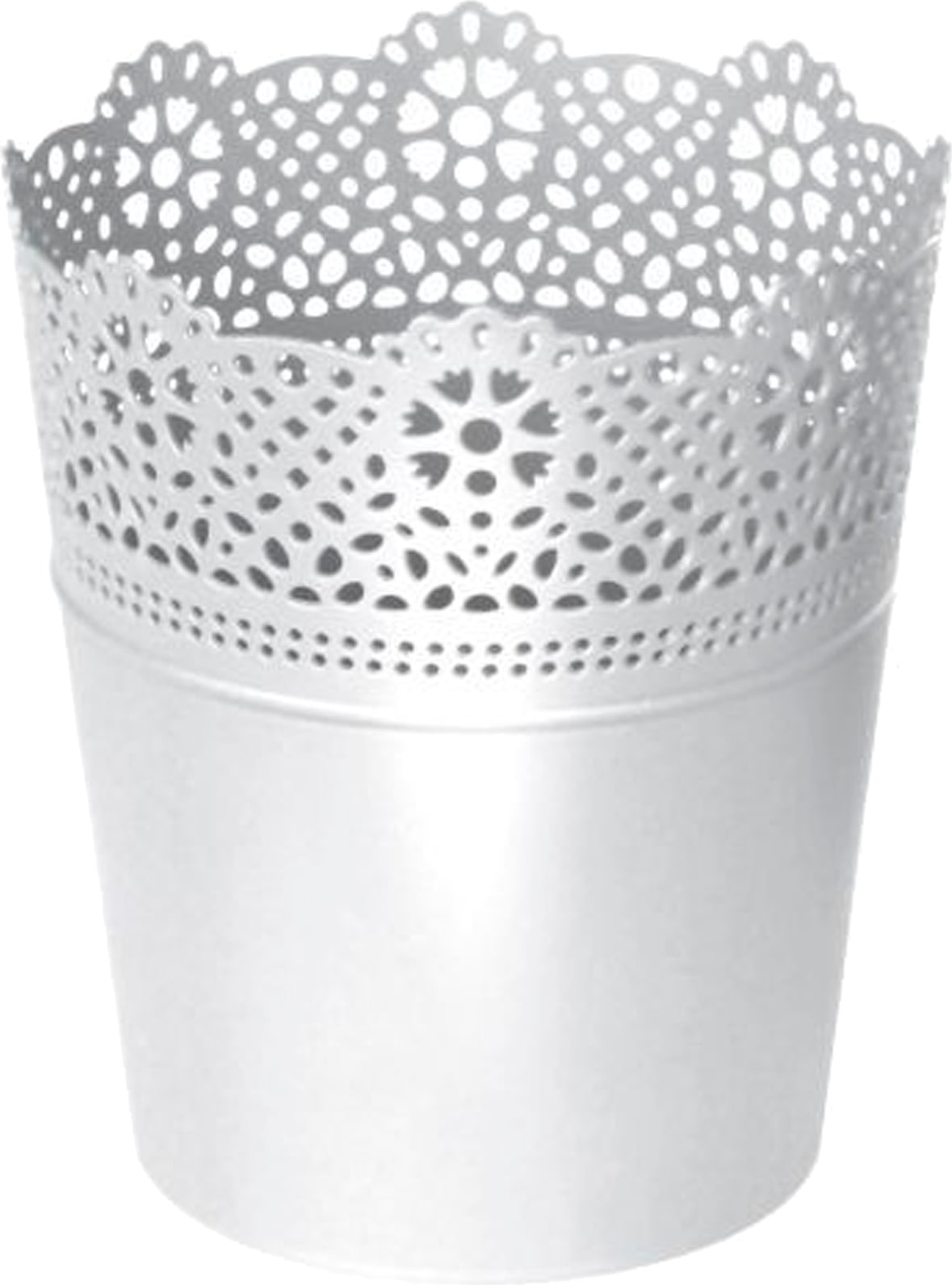 Prosperplast - Spitzentopf - 11,2 x 11,2 x 13 cm in Weiß farbe