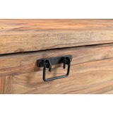 thumbnail of SIT Möbel Schoenenkast | 1 klep | Acacia natuur | Oud metaal antiek zwart | B 130 x D 40 x H 50 cm | 09258-01 | Serie PANAMA