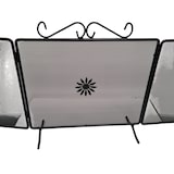 thumbnail of Parascintille schermo per camino caminetto in ferro battuto con ante laterali richiudibili