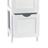 thumbnail of SVITA LINTU badkamerplank staand badkamerkast lades houtlook wit