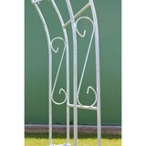 thumbnail of DanDiBo Rosenbogen mit Tür Verzinkt Breite 140 cm Rundbogen Feuerverzinkt Wetterfest Massiv Volleisen Rankhilfe