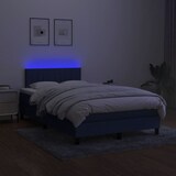 thumbnail of vidaXL Boxspringbett mit Matratze & LED Blau 120x190 cm Stoff