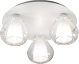 thumbnail of Lila - Runde Deckenleuchte D.40cm Fabas Luce - Wandleuchte mit 3 E27 LED-Glühbirnen MAX 40W - Transparent