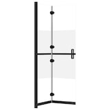 thumbnail of vidaXL Inloopdouchewand inklapbaar 120x190 cm ESG-glas halfmat