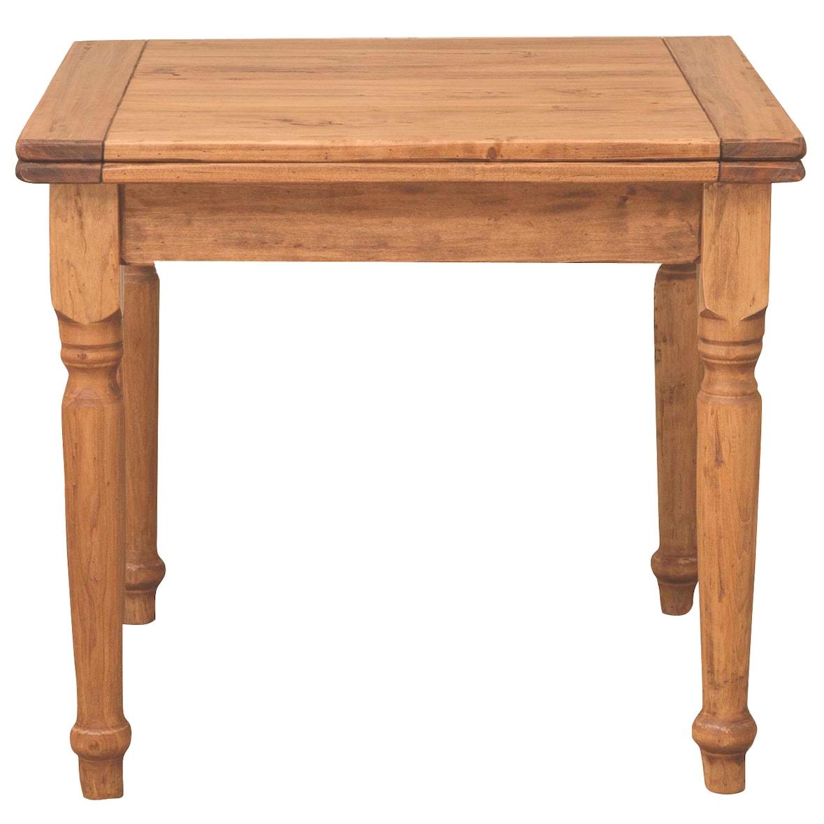 Biscottini Tavolo da ristorante - Tavolo da pranzo Apertura a libro 90x90 cm - Tavolo da cucina allungabile - Tavolo in legno massello Made in Italy