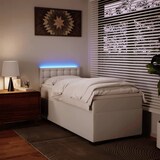 thumbnail of vidaXL Boxspringbett mit Matratze Weiß 100x200 cm Kunstleder