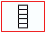 thumbnail of Schild Aufstellfläche tragbare Leiter Symbol A0 (841x1189mm)