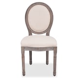 thumbnail of Chaises à manger lot de 6 crème tissu Modèle Orion Focus Plus