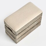 thumbnail of Sitztruhe m. Flascheneinteilung, Holz 40x20,5x29