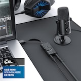 thumbnail of CSL USB-Soundkarte Surround Sound, mini externe USB Soundkarte mit Lautstärkenregelung