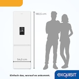 thumbnail of Exquisit Kühl-Gefrierkombination KGC265-70-NF-WS-040C weiss | No Frost | Nutzinhalt: 251 L | Temperaturregelung | Alarm