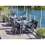 thumbnail of METRO PROFESSIONAL Stapelbare stoel met armleuningen en handgreep Barbados, polyrattan, zwart