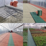 thumbnail of ArtPlast - Kunststofffliese für Garten 39x39x4,8 cm mit Drainageeffekt; Fläche 0,15 m², Kollektion COMBI - Braun