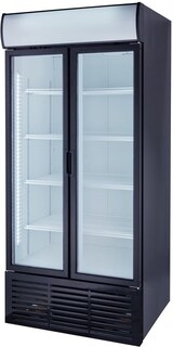 thumbnail of GastroHero Getränkekühlschrank PROFI 783 Slim mit Klapptüren schwarz