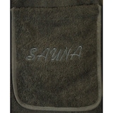 thumbnail of Sauna Set 3-Teilig Frottee Saunakilt Sarong Saunatuch Damen dunkelgrau