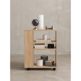 thumbnail of Regal WL5.695 Sonoma 60x35x75 cm Regalwagen mit Rollen Holz, Schmales Küchen-Regal, Telefontisch Rollwagen Modern, Bücher-Regal schmal Standcontainer