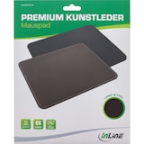 thumbnail of InLine® Maus-Pad Premium Kunstleder, 255x220x3mm, braun