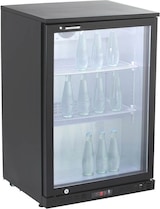 thumbnail of GastroHero Barkühlschrank ECO 130 schwarz 138 Liter Getränkekühlschrank unterbaufähig LED Umluftkühlung Glastür