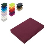thumbnail of Microfaser Spannbettlaken  Rundumgummizug 180 - 200 x 200 cm + 28 cm Bordeaux