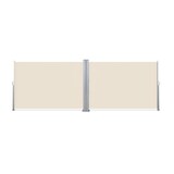 thumbnail of SVITA Doppelseitenmarkise ausziehbar freistehend Sichtschutz 600x160 cm Beige