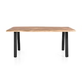 thumbnail of SalesFever massieve eettafel 3,5 cm Acacia natuurlijke boomrand 240 x 110 V-frame zwart