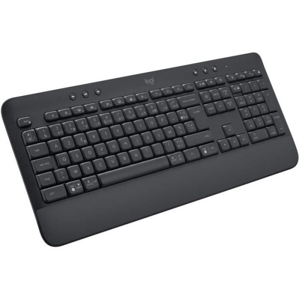 - Clavier sans fil - Ergonomique Entier avec Repose-Poignets -Signature K650 - Graphite Logitech