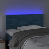 thumbnail of vidaXL LED Kopfteil Dunkelblau 90x5x78/88 cm Samt