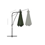 thumbnail of Tarrington House Guarda-sol suspenso redondo Helena, aço / poliéster, Ø 3 x 2.52 m, abertura por manivela, verde