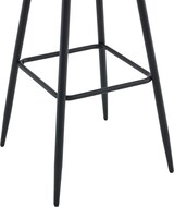 thumbnail of Décoshop26 - Barhocker x1 mit dekorativer Quadratsteppung grüner Samt-Fußstütze und vier Metallbeinen 10_0006878