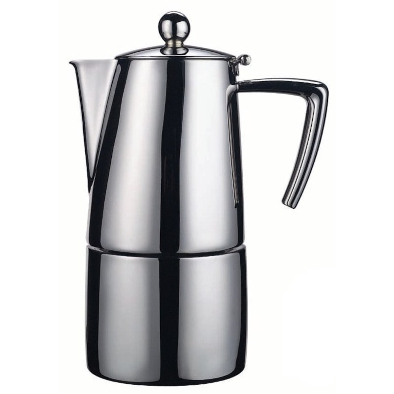 ILSA Cafetiére expresso Slancio satiné pour induction en acier inoxydable 18/10 1 tasse